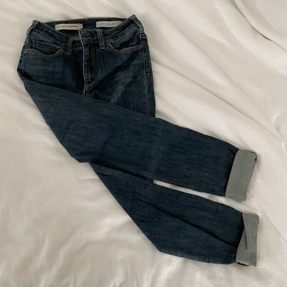Anthropologie Pilcro High-Rise Denim Leggings